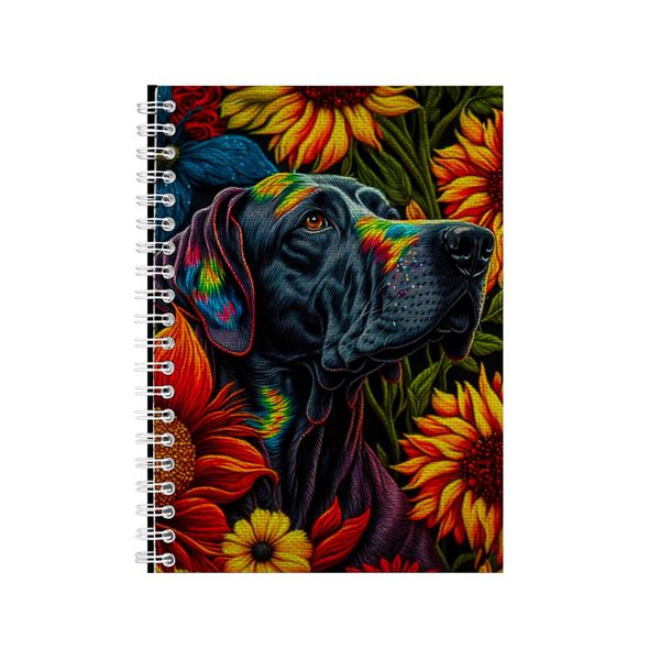 Embroidered GREAT DANE Notebook Dog Gift Idea Notepad Pad 100