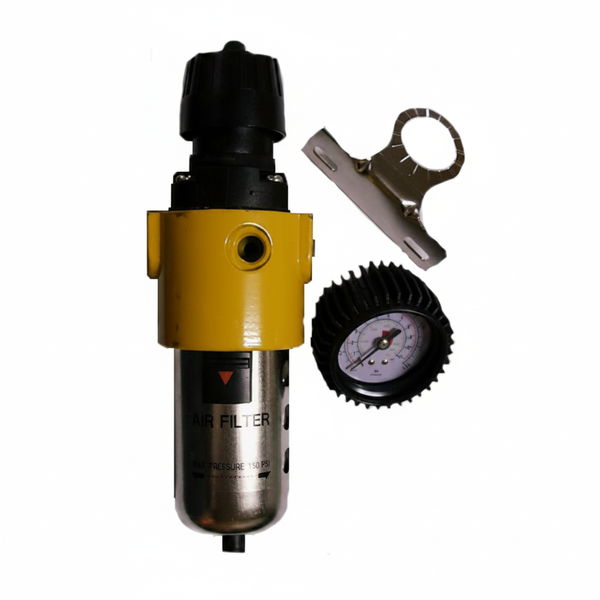 Compact Air Control Unit with Filter and Regulator - 1/4 Inch