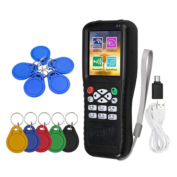 X100 Rfid Nfc Smart Card Reader Writer+5 X Uid/Cuid/T557 Keychain