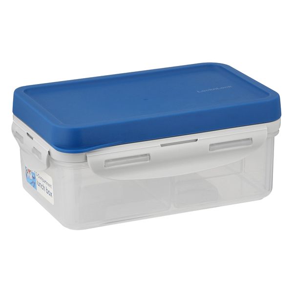 LocknLock To Go 3 in 1 Lunch Box 1lt Blue - HPL817LB