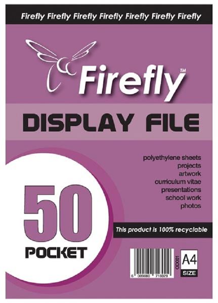 Firefly Pocket File 50 Page A4 (Display Book)