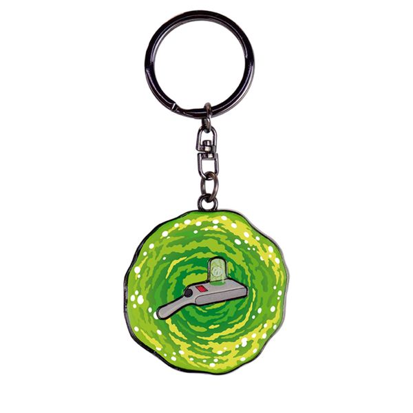 Rick And Morty Moving Portal Gun Keychain
