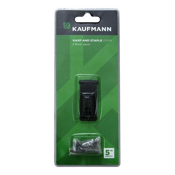 Kaufmann Hasp And Staple Japan 55mm Black