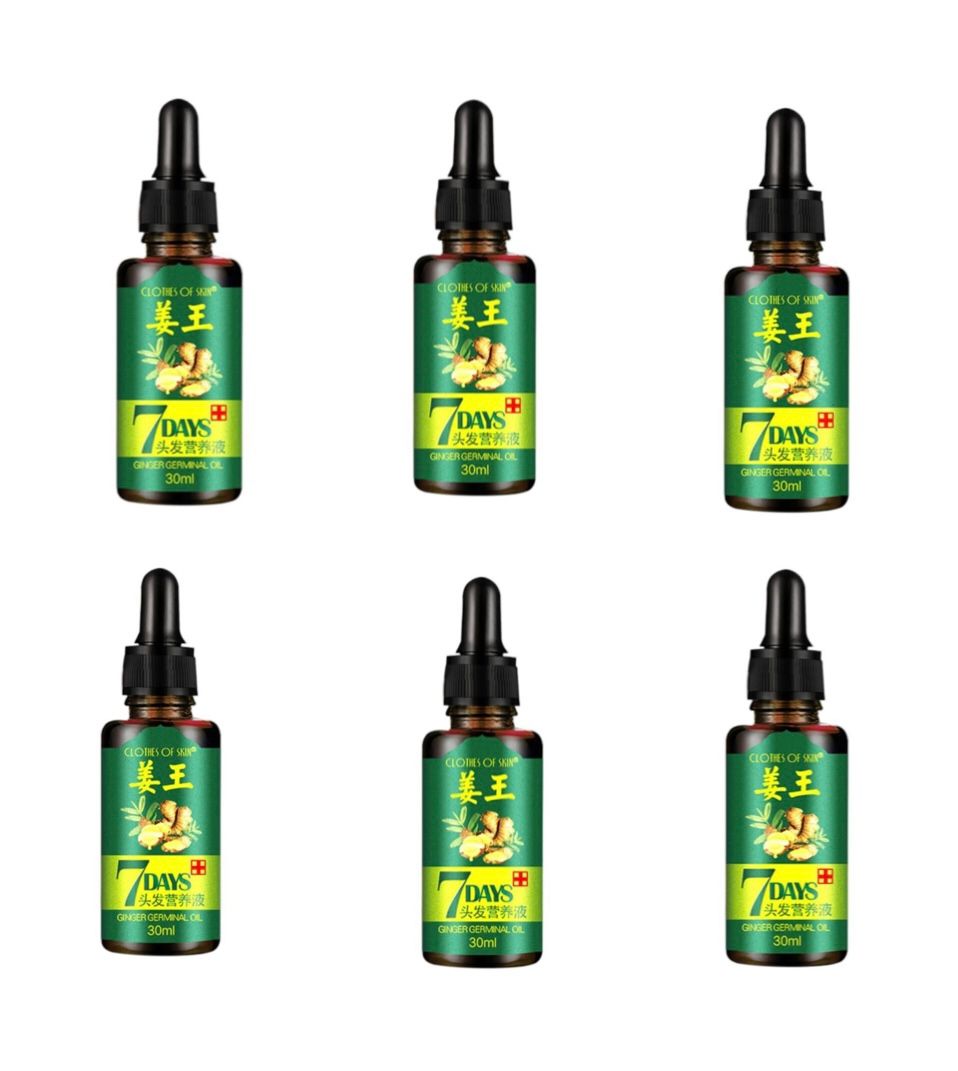 Ginger Germinal Best Hair Loss 7 Day Oil 6 Pack Shop Today Get It 