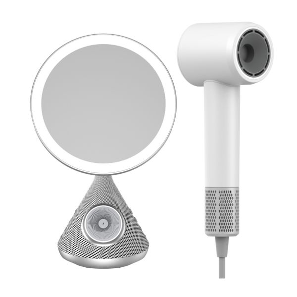 HAVIT HDK88 15W Wireless Charging Beauty Set with Hair Dryer &amp; LED Mirror