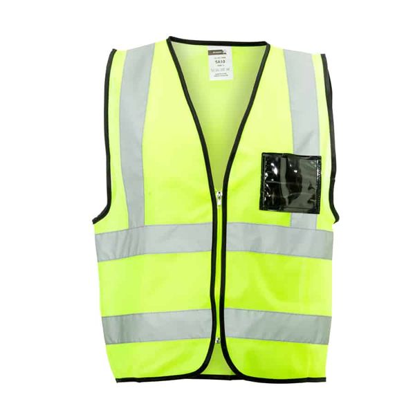 Dromex - Lime Reflective Vest With Zip And Id Pocket - 5XL