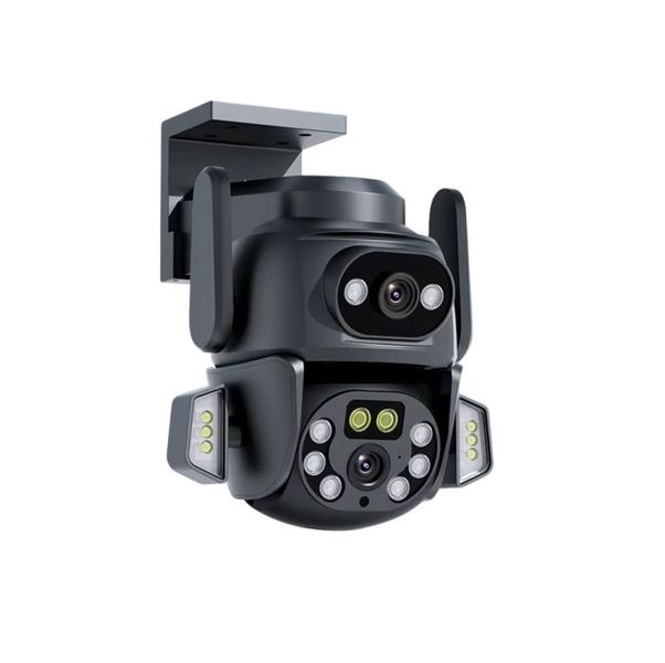 Dual Lens Smart WiFi Camera - AI Tracking, Full Color Night Vision