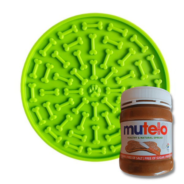 Lick Pad (Licky Mat) Plus Doggy Mutelo - For Play Time and Bath Time