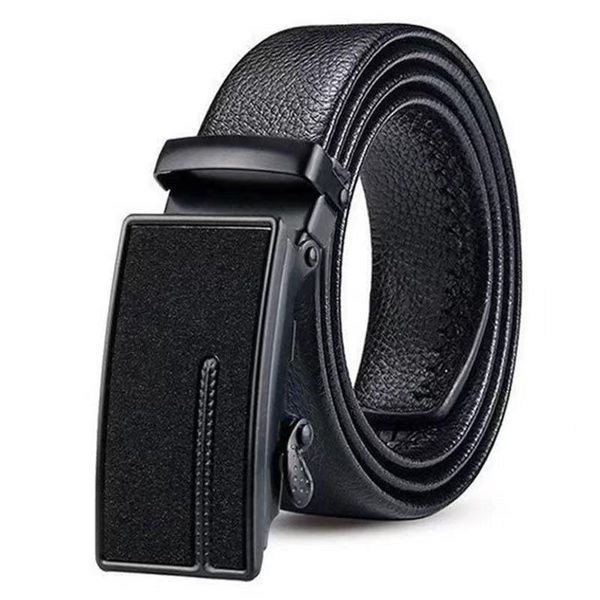 Frosted Men Business Casual Belt Automatic Buckl image