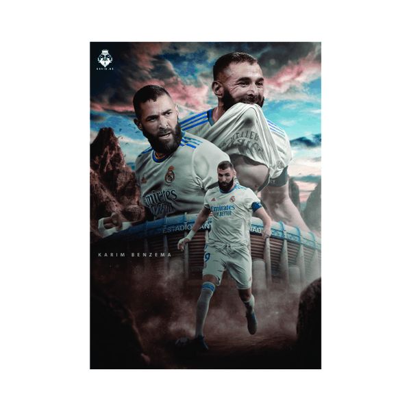 Karim Benzema Celebration - A1 poster