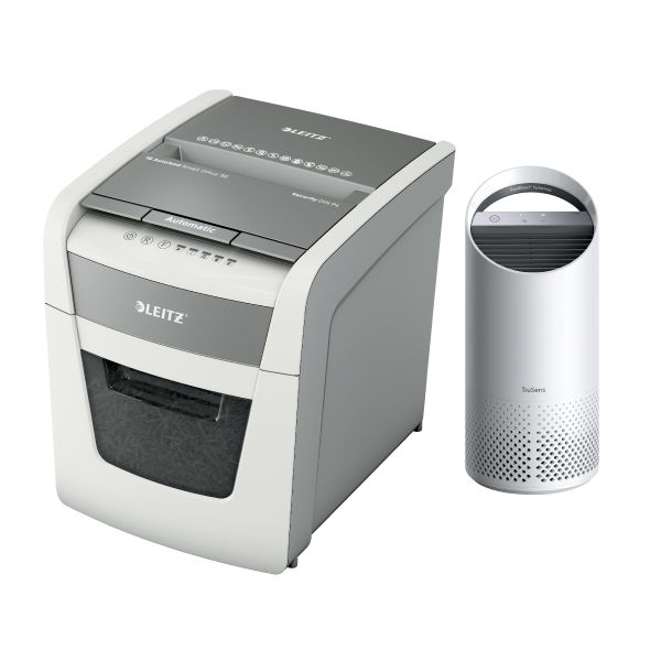 Leitz IQ Autofeed Office 50 Shredder + Trusens Z-2000 Air Purifier Bundle