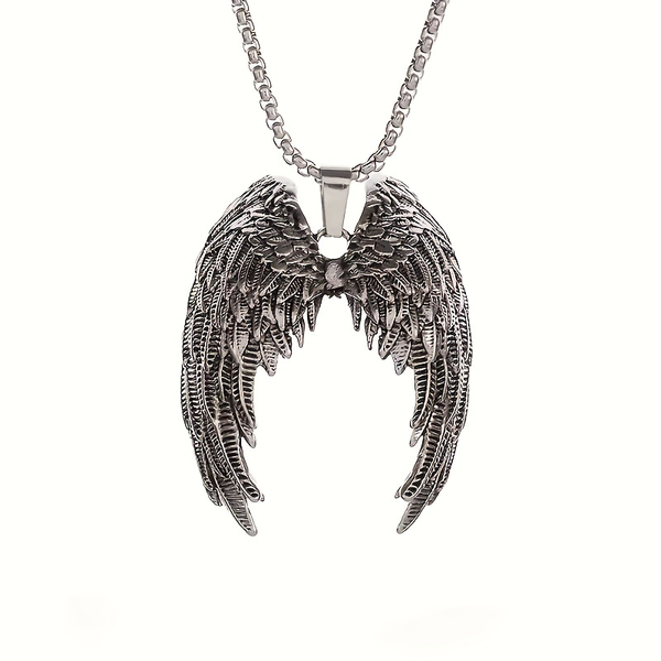 Classic Angel Wings Charm Necklace