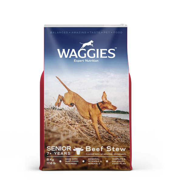 Waggies Senior Beef Stew 8Kg
