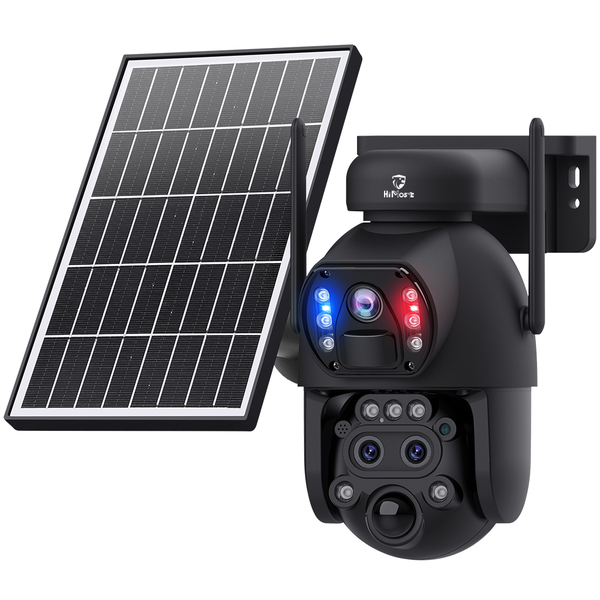 HiMost 6MP WiFi 3-Lens 15x Hybrid Zoom Wireless Solar power Security Camera