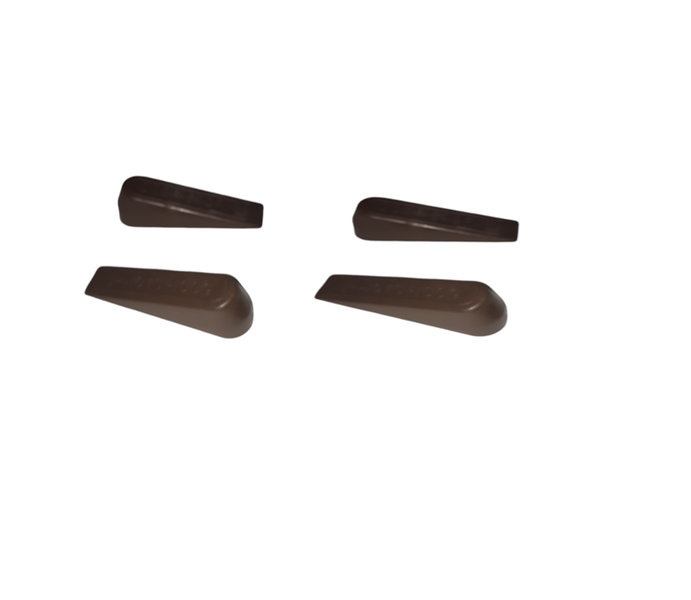 Brown rubber door stoppers ( 4 per pack)