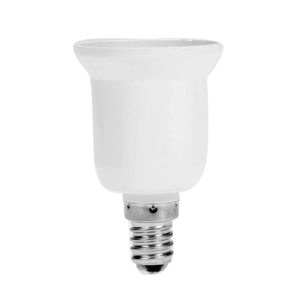 E14 to E27 Light Lamp Bulb Adapter Converter Screw On - 1 Pack
