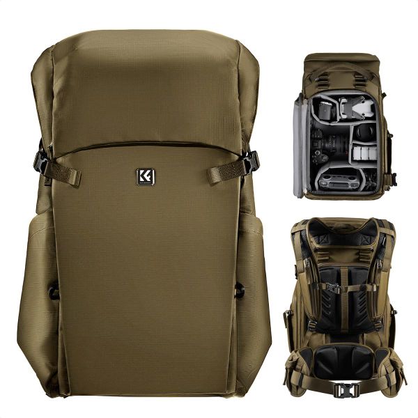 K&amp;F Star Wander (Khaki) 30L Adventure Photographers Backpack | KF13.206