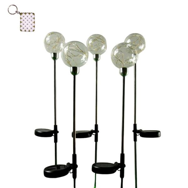 FA-LC72C Solar Powered Wire Ball Garden Light RGB And A Keyholder