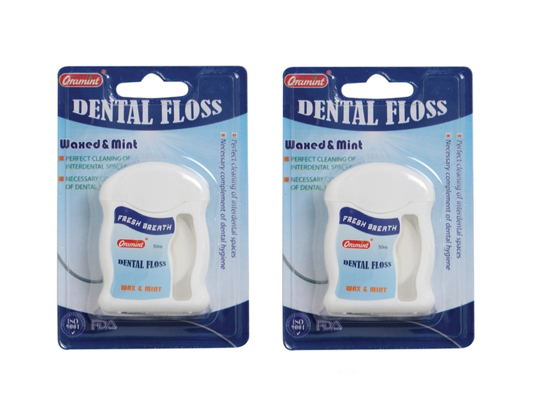Menthol Dental Floss 50m - Pack of 2