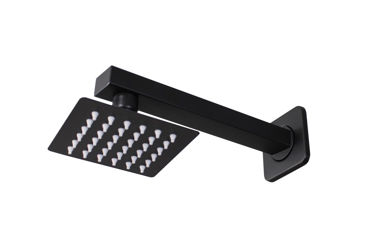 LMA 20CM Rectangular Shower Arm & 10CM Square High-Pressure Shower Head Set