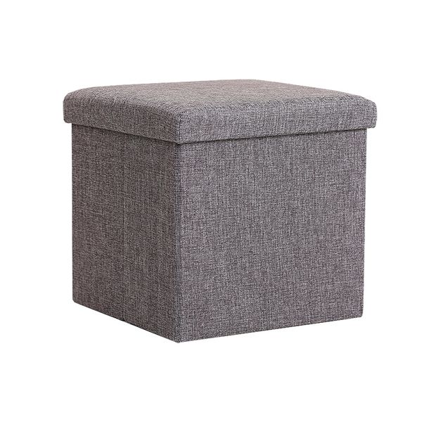 DHAO-Storage Ottoman Cube Linen Storage Box Collapsible Organizer