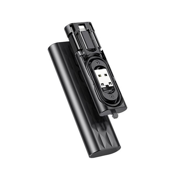 5-in-1 Multifunction Charging Data Cable Storage Box - Black
