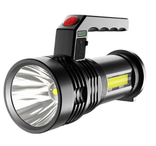 Outdoor Multifunctional Dimmable Strong COB Flashlight With Handle