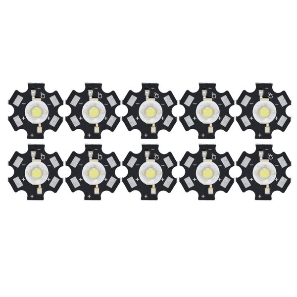 10Pieces 1W LED Chip for DIY 6500K