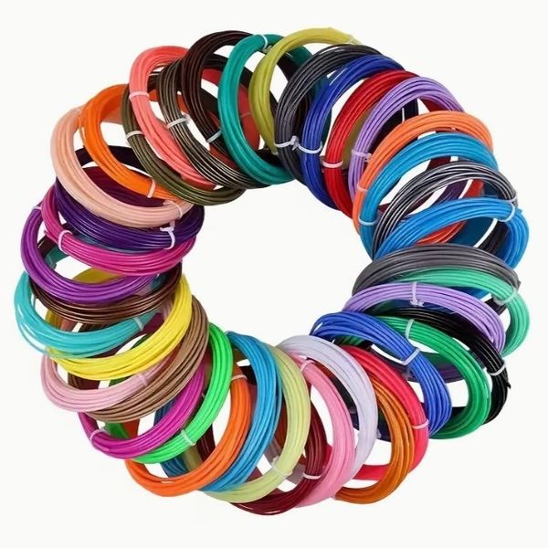 40-Color PLA Filament Refills for 3D Pens &amp; Printers