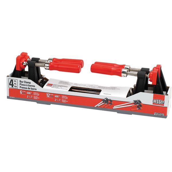 Bessey GSCC2 4 Piece Set - One-Handed Clamps