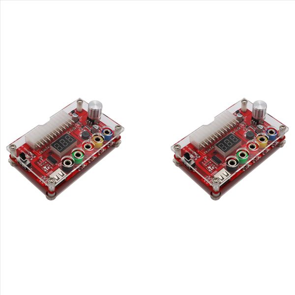 Atx 24Pin Power Breakout Board With Acrylic Shell Voltage Regulator