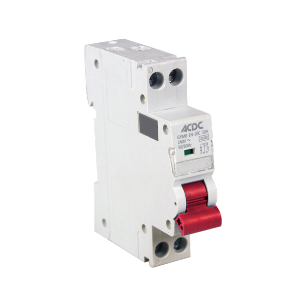 Din Circuit Breaker 1 Pole+N D-Curve 4.5KA 20A
