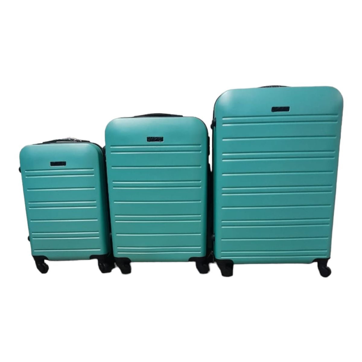 ABS Luggage Set Ideal for Travelers Turquoise - 3-Piece