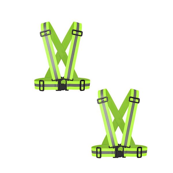 Safety Reflective Vest Belt Jacket - Pack of 2