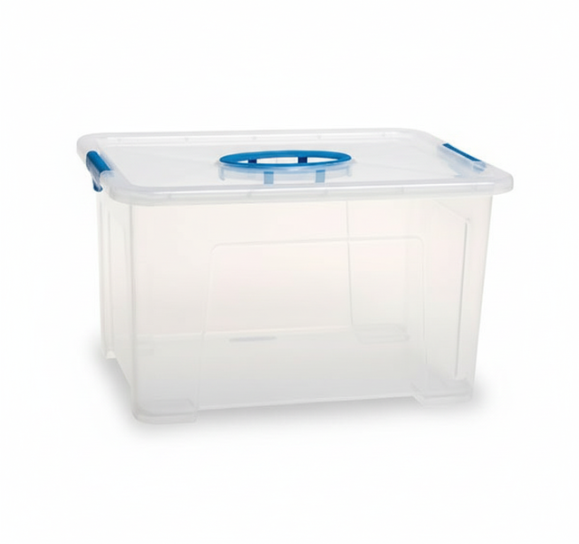 Go2 Clear Storage Box 9.5L - 33x25x19 cm for Home and Office - 2 Pack