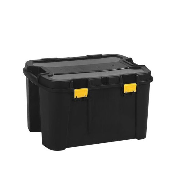 Black Stackable Storage Container 150L