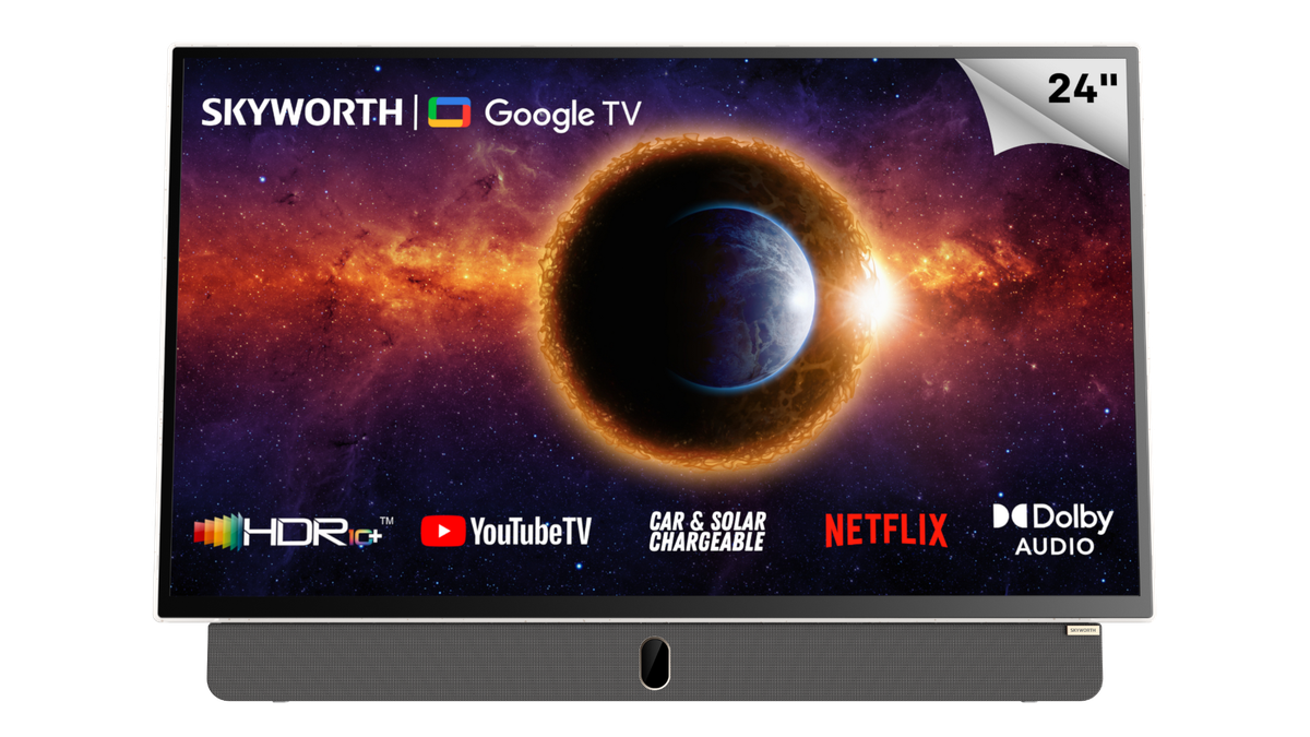 Skyworth 24" STF6800 FHD Portable Google Smart TV with Battery