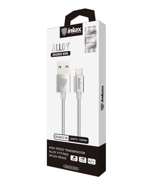 Inkax USB Lightning Cable - Alloy Braided Wire