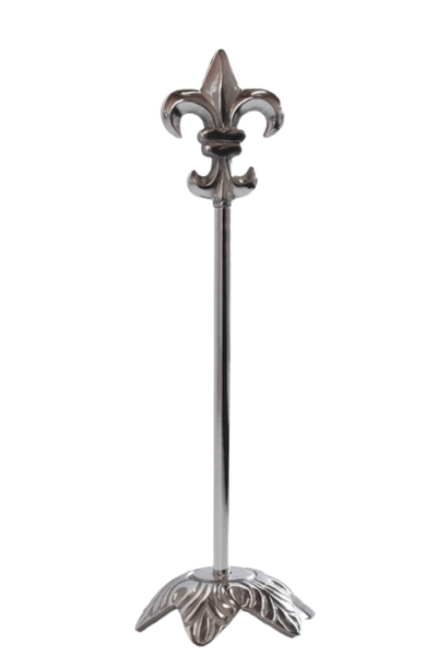 Table Number Stand 40cm Silver Finish - Set of 2