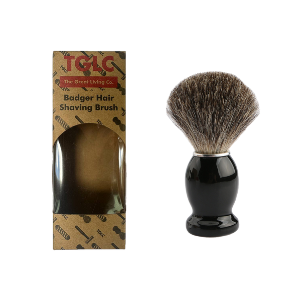 Premium Hand Crafted Badger Hair Shaving Brush for Men - Ergonomic Design