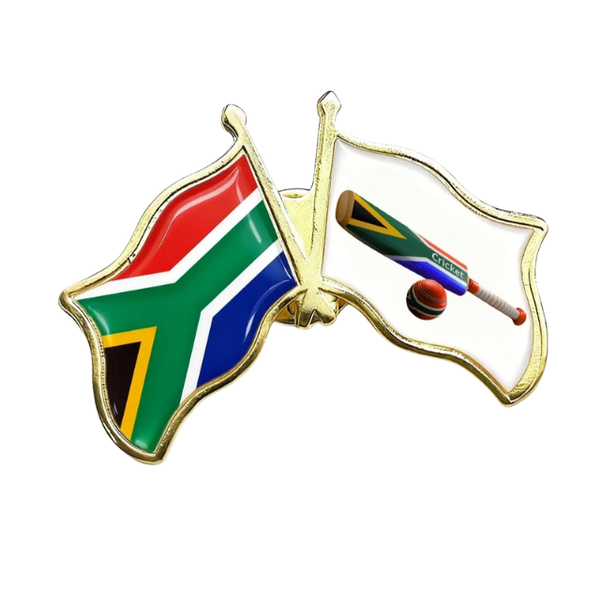 Cricket South Africa Flag Lapel Pin Badge Souvenier Novelty Gift