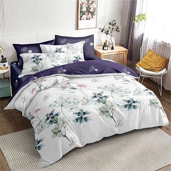 Pillow Talk Tropical Elevations Cotton Blend Duvet Cover set - 5 Piece