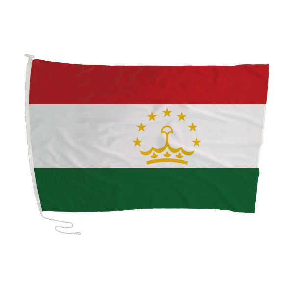 Tajikistan Flag with Rope and Toggle - 180 x 120cm
