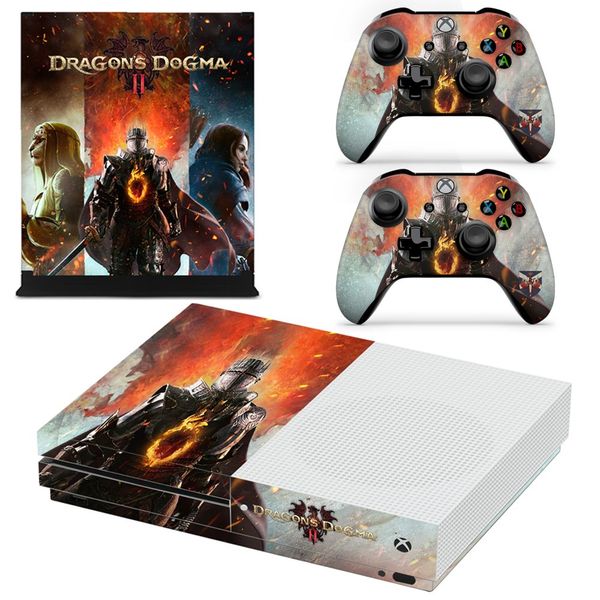 Decal Skin Compatible with Xbox One S - Dragon Domga II (Decal Only)