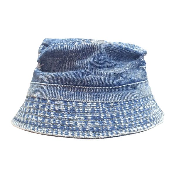 Denim Bucket Hat - Distressed and Ripped