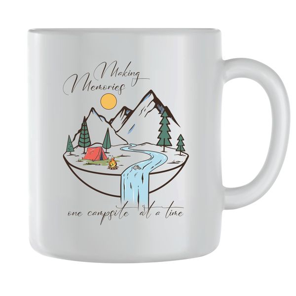 Campsite Coffee Mugs for Men Women Outdoor Camping Graphic Cups Gift 165