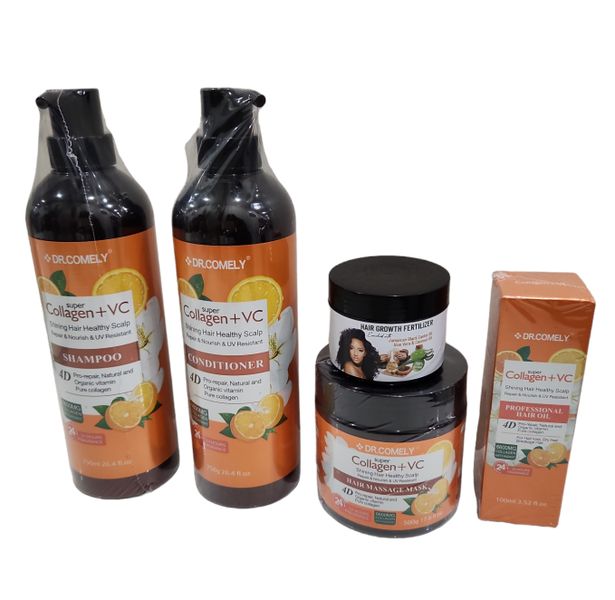 Collagen + VC Shampoo, Conditioner, Mask Oil with Fertilizer