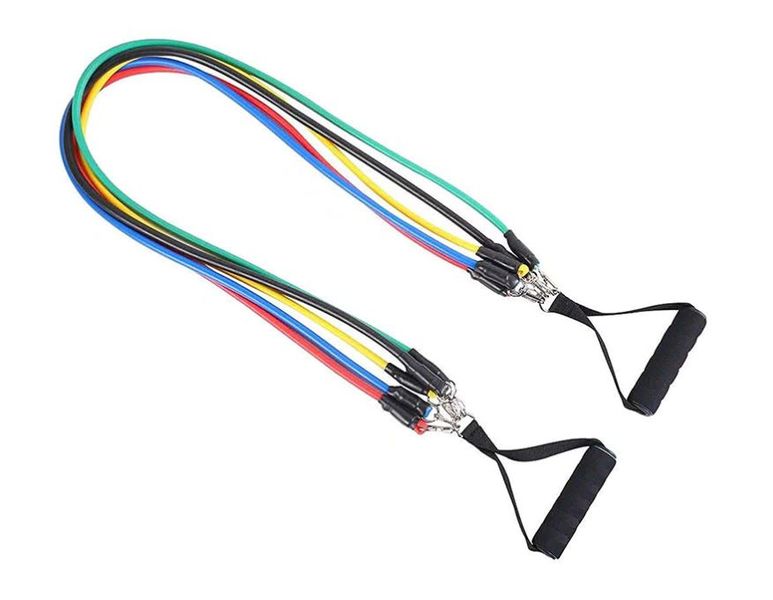 11Pcs Set Latex Resistance Bands Elastic Bands Fitness Equipment