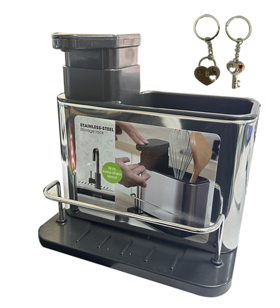 Kitchen Shelves with Cleaning Fluid Dispenser