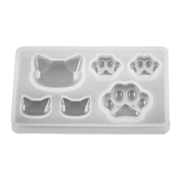 Silicone Mould - Kitty Head and Paws
